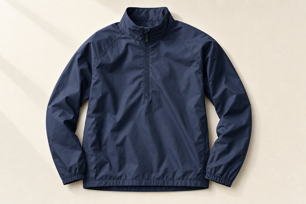 Waterproof layer for golf photographed on a cream background